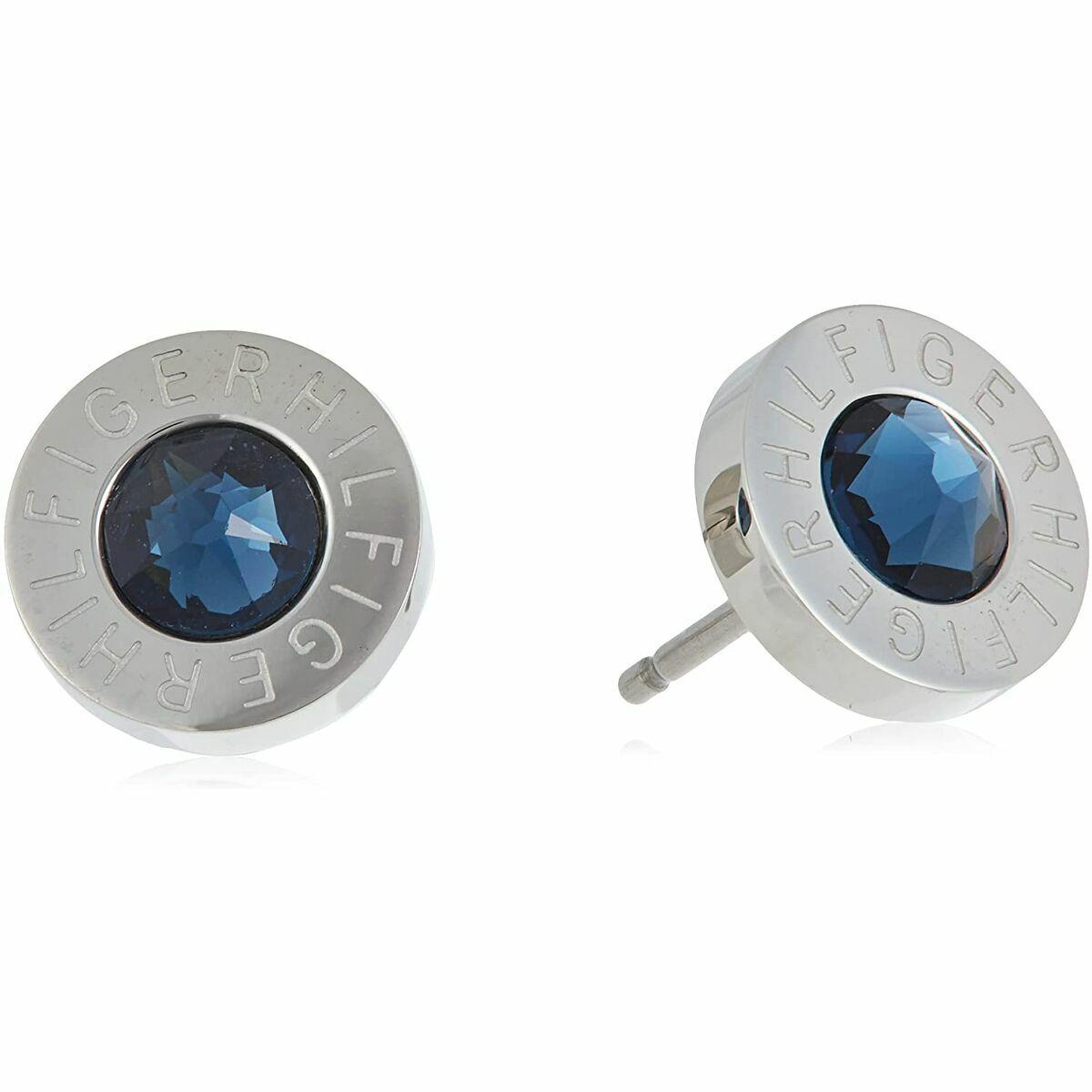 Øreringe dame Tommy Hilfiger - sterling sølv 925, sølv/blå (2700260) billede