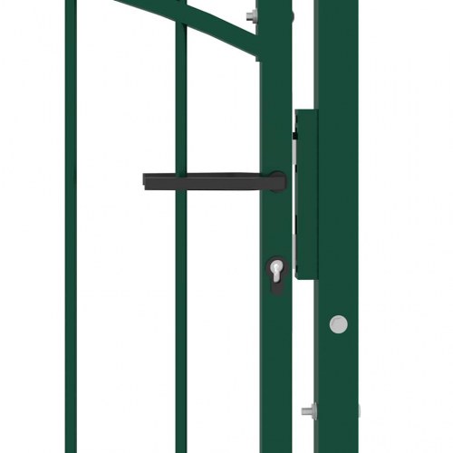 Hegnslåge EMMEN med buet top i stål 100 x 106 cm grøn