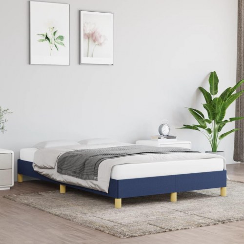 Sengeramme uden madras 120x190 cm - stof, blå