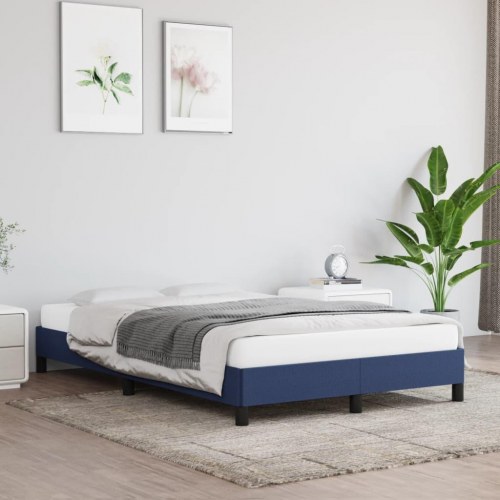 Sengeramme uden madras 120×190 cm i stof - blå