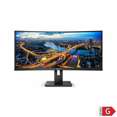 Skærm Philips 34" buet 346B1C - UltraWide Quad HD VA, 100 Hz, USB‑C