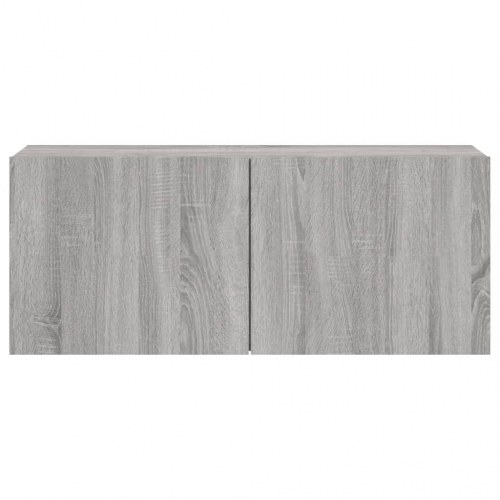 Væghængt tv-bord 100×30×41 cm - grå sonoma-eg