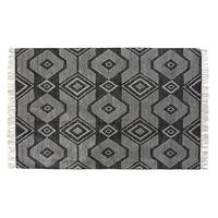 Tæppe DKD Home Decor Hvid Sort Bomuld (160 x 230 x 1 cm)