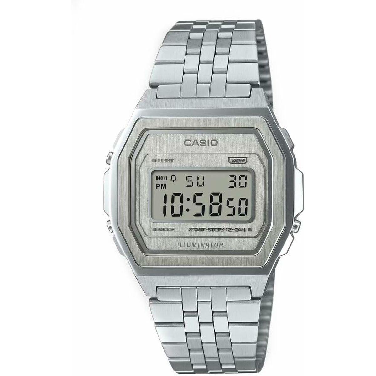 Herreur Casio A1000A-7EF - digitalt armbåndsur i stål billede