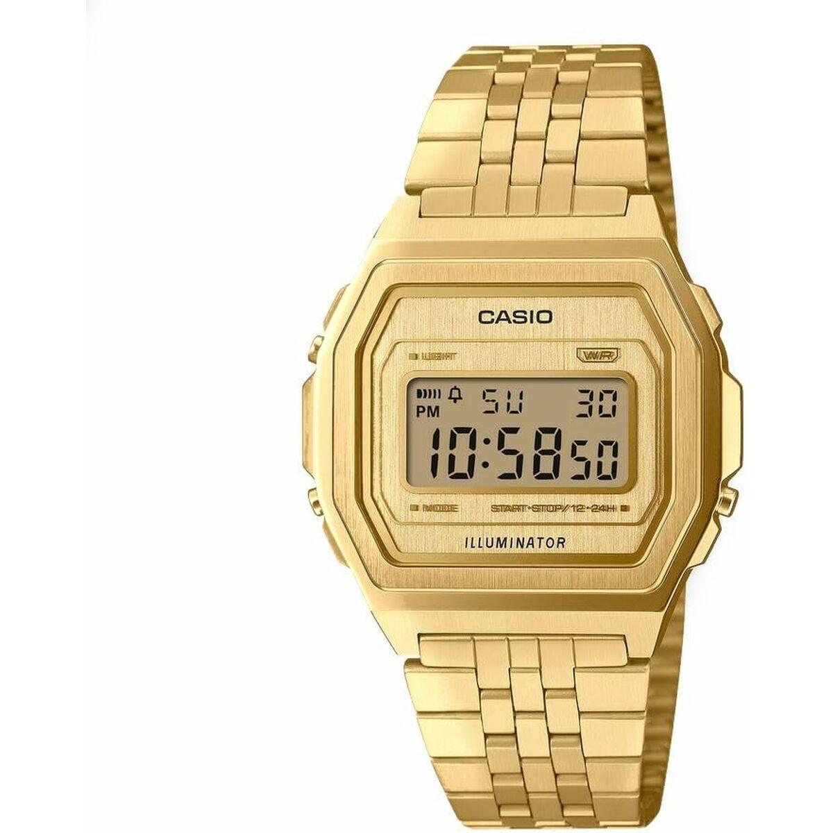 Herreur Casio A1000G-9EF - digitalt armbåndsur i guld billede
