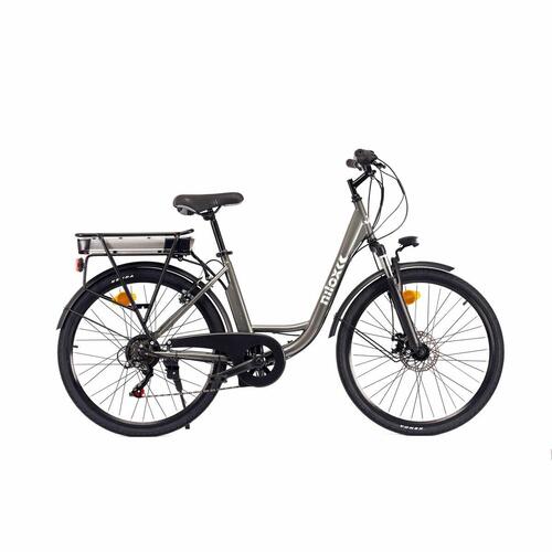 Elcykel Nilox J5 Plus - Sort/Grå, 26" 250 W (OUTLET A)