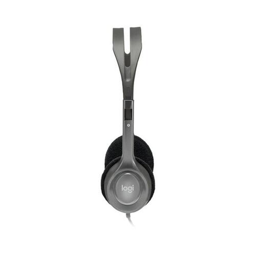 Gaming headset Logitech H111 med mikrofon - sort/grå