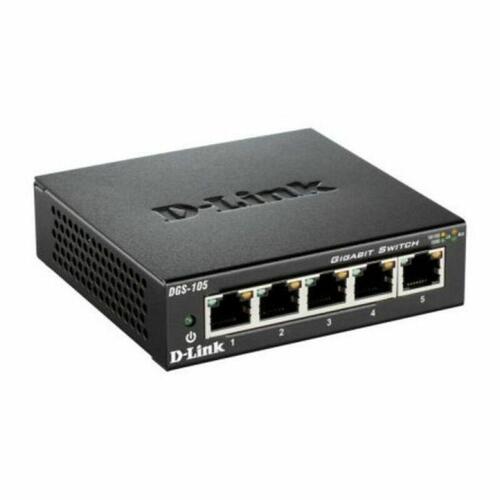 Netværksswitch D-Link DGS-105 5-ports Gigabit (10/100/1000)