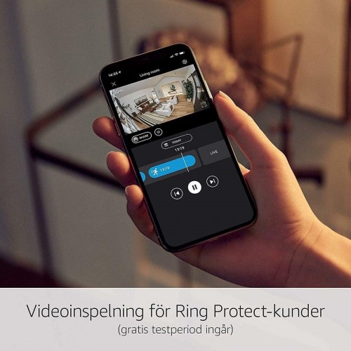 Overvågningskamera Ring Stick Up Cam Battery - trådløst, hvid