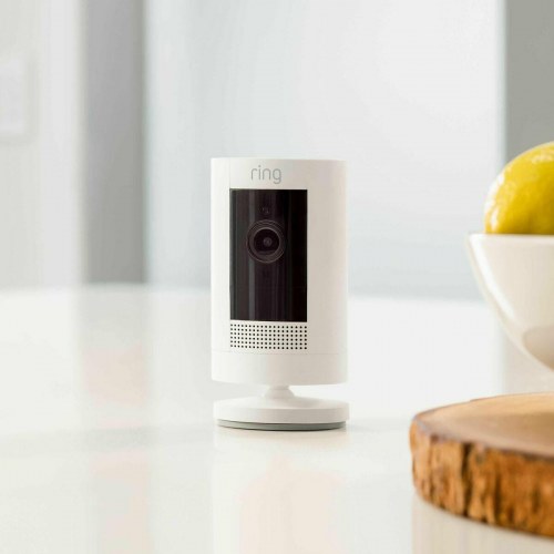 Overvågningskamera Ring Stick Up Cam Battery - trådløst, hvid