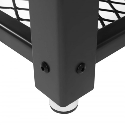 Sidebord i industrielt design rustik brun/sort, 45 × 45 × 55 cm