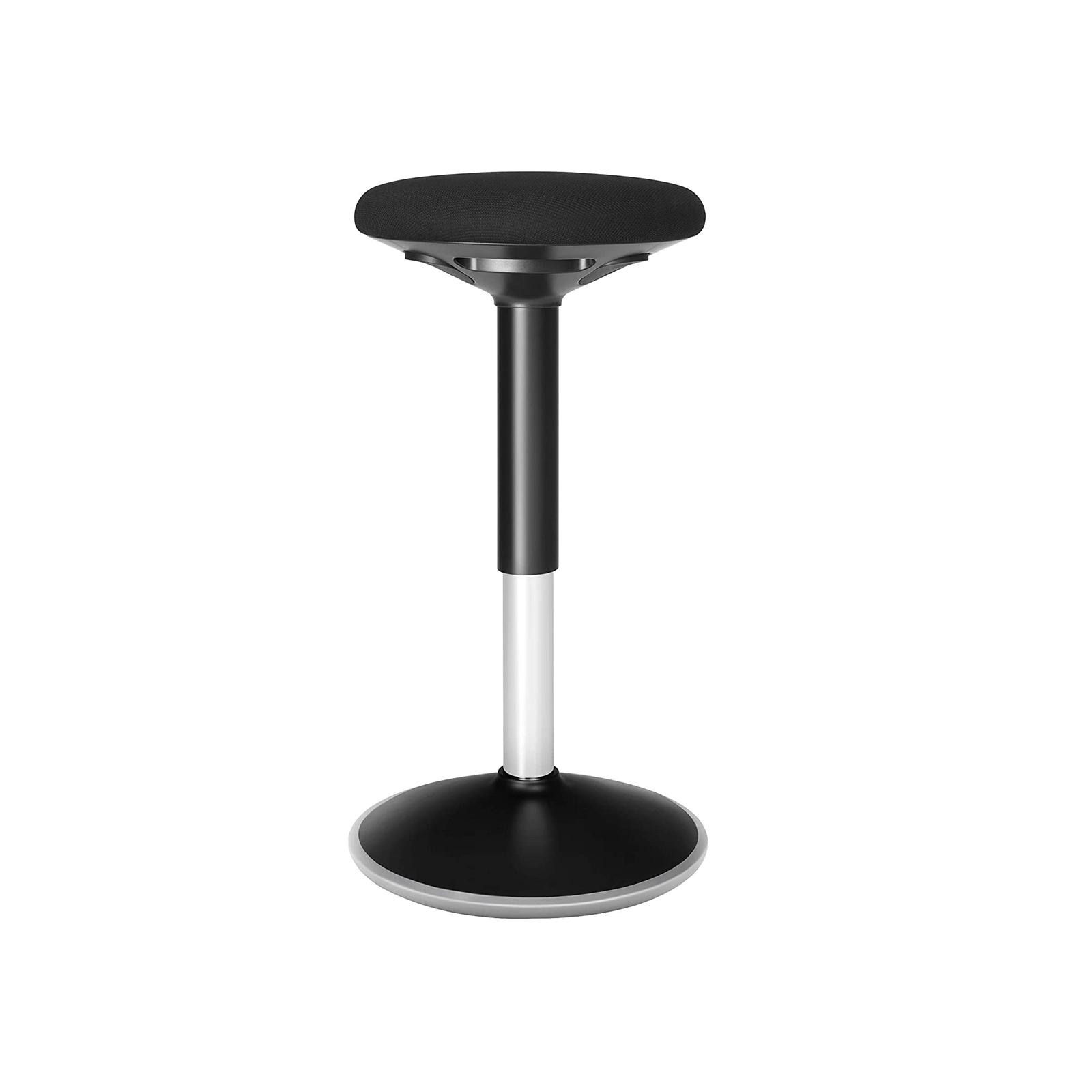 Ståstol til skrivebord – SONGMICS ergonomisk vippe-stol, 360° drej, højdejusterbar 60–85 cm, sort