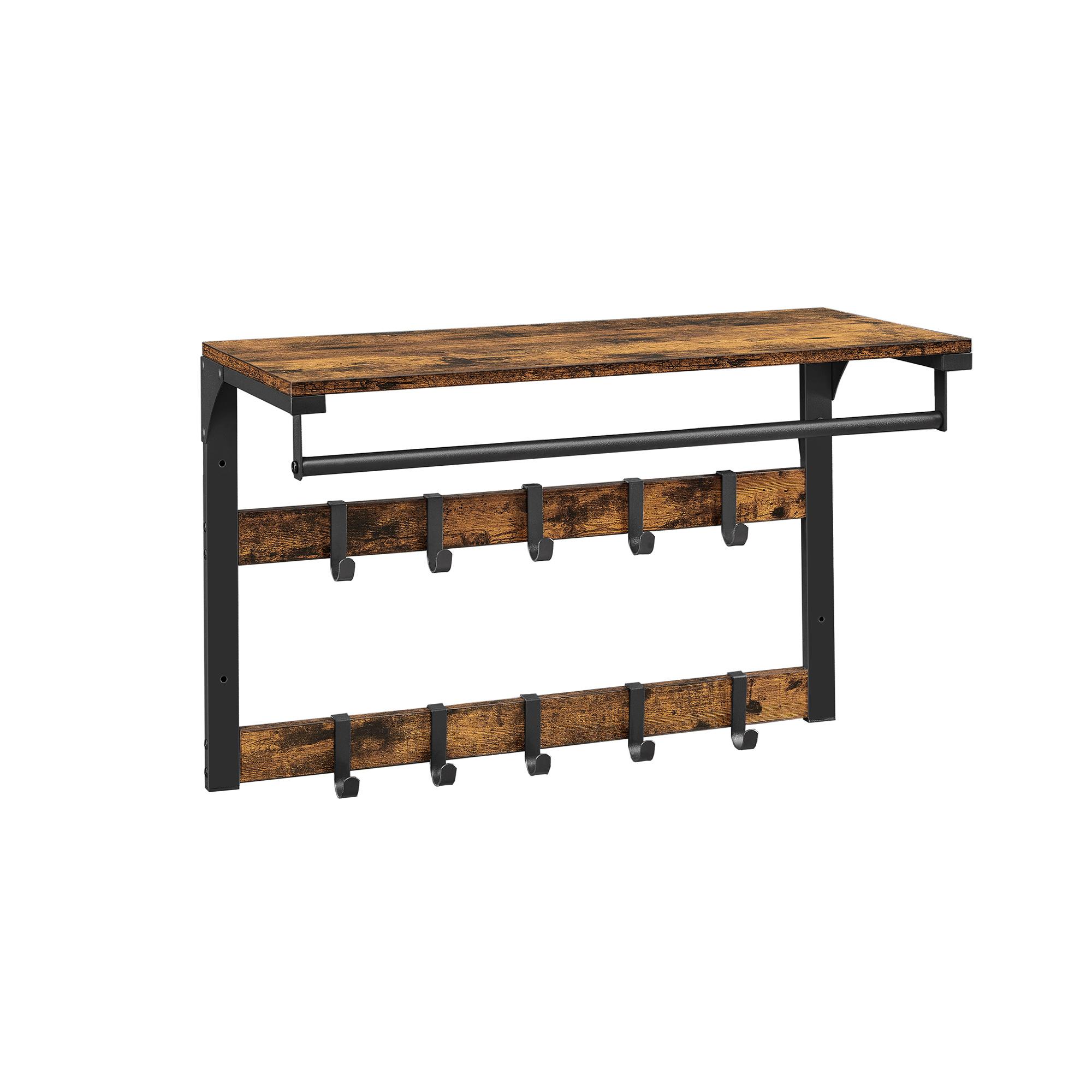 Skoskab med 3 skuffer - skoreol med 3 rum - rustik brun - Reoler og hylder > Skoreoler og skostativer - Daily-Living