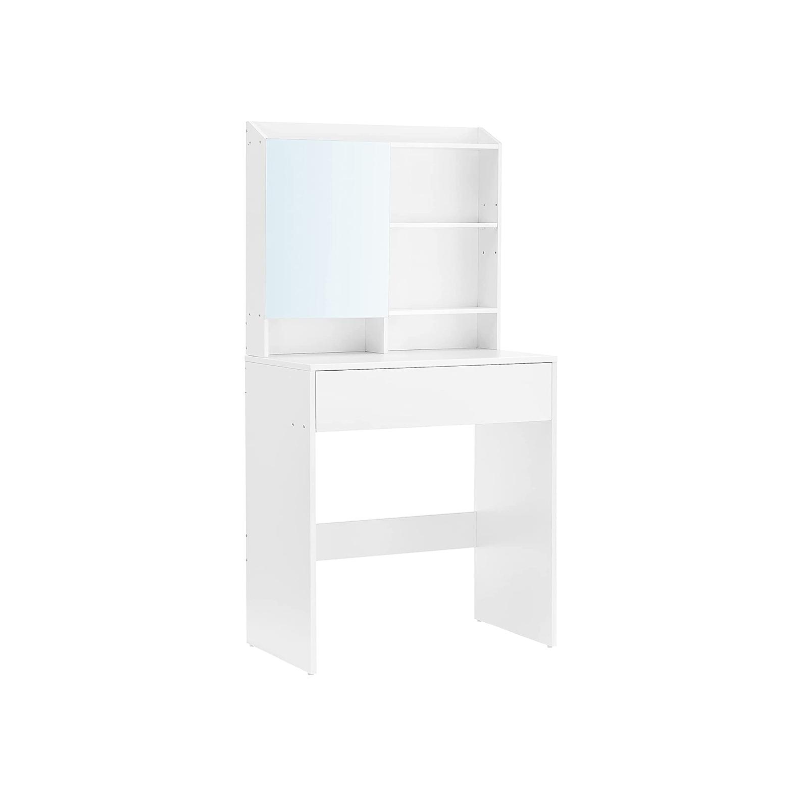Toiletbord med spejl – VASAGLE Dressing Table, hvid