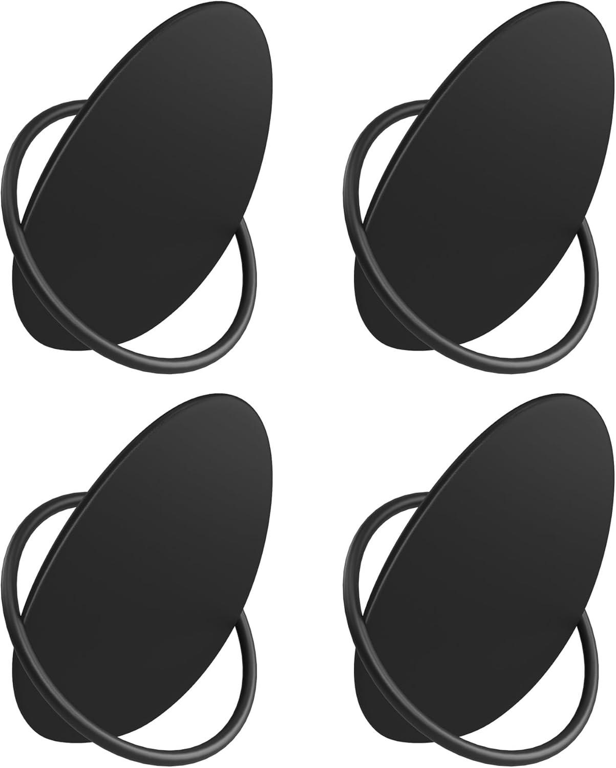 Tøjkroge væg – SONGMICS HOME, 4-pak, æggeformet design, ink black