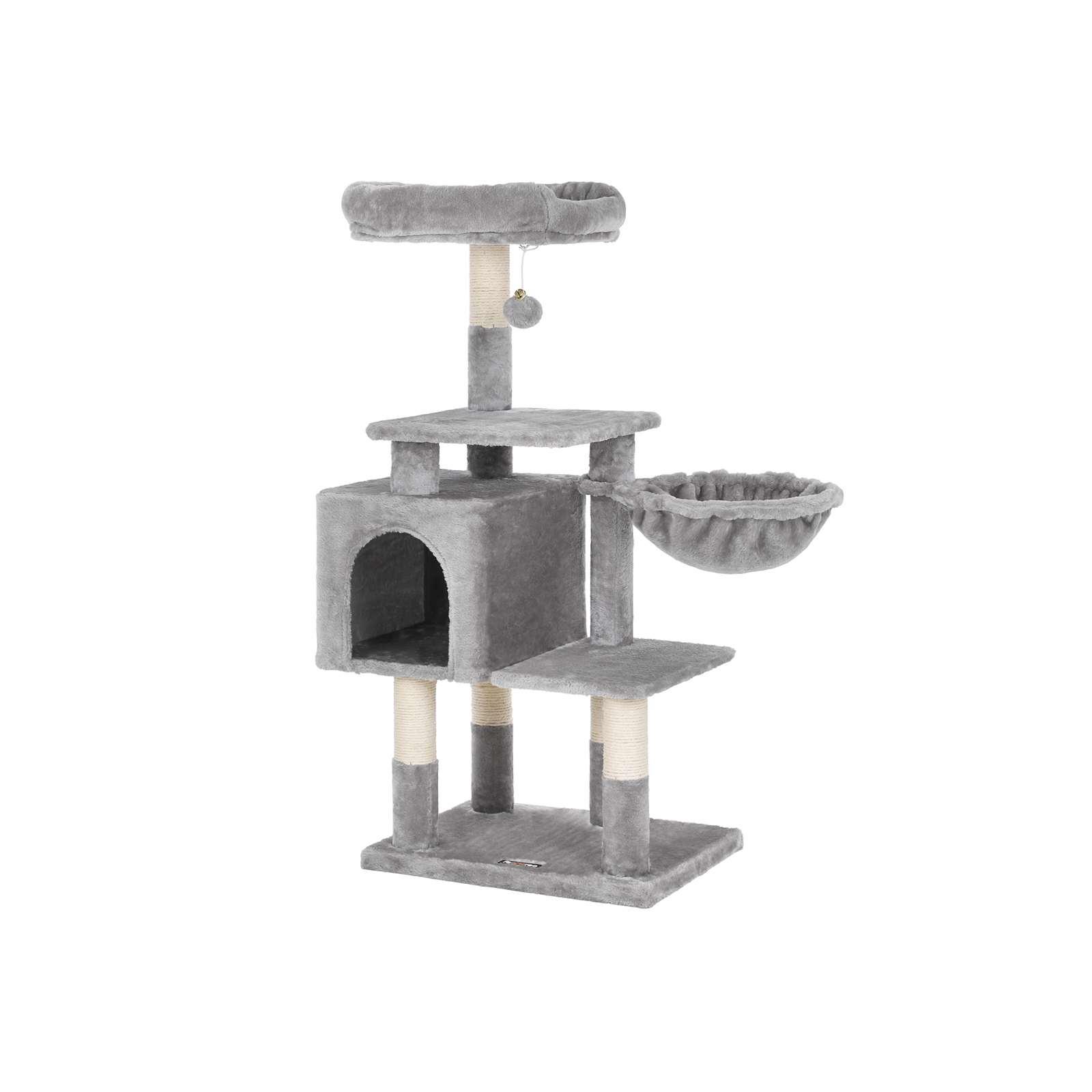 Kattetræ multilevel 110 cm - FEANDREA kattemøbel, lysegrå billede