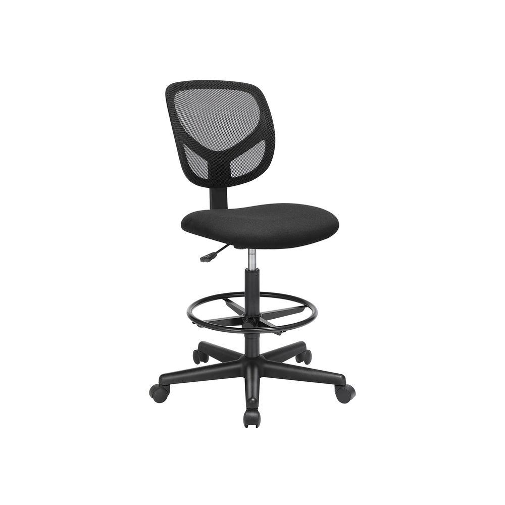Kontorstol med netryg Mesh Drafting, sort (OBN15BK) billede