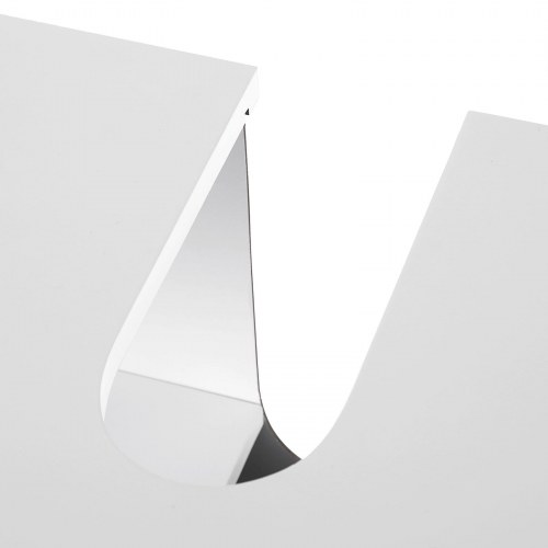 Badeværelses underskab uden vask hvid, lameldøre, åbent rum, 60 × 30 × 60 cm, MDF