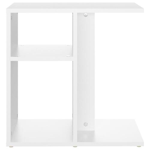 Sidebord 50x30x50 cm konstrueret træ hvid