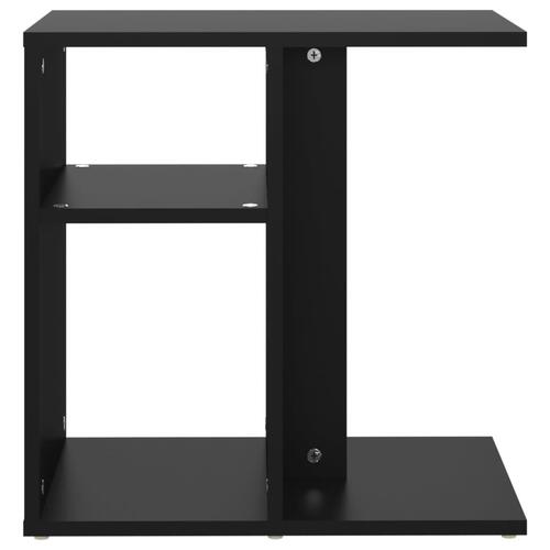 Sidebord 50x30x50 cm konstrueret træ sort
