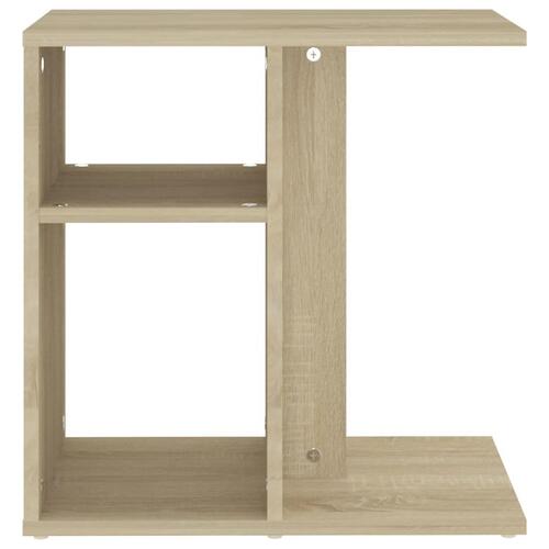 Sidebord 50x30x50 cm konstrueret træ sonoma-egetræsfarvet