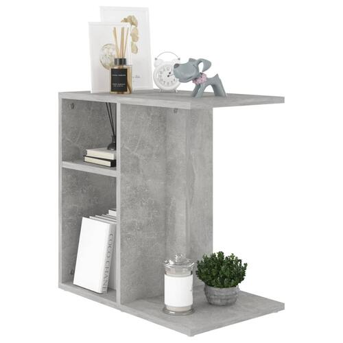 Sidebord 50x30x50 cm konstrueret træ betongrå