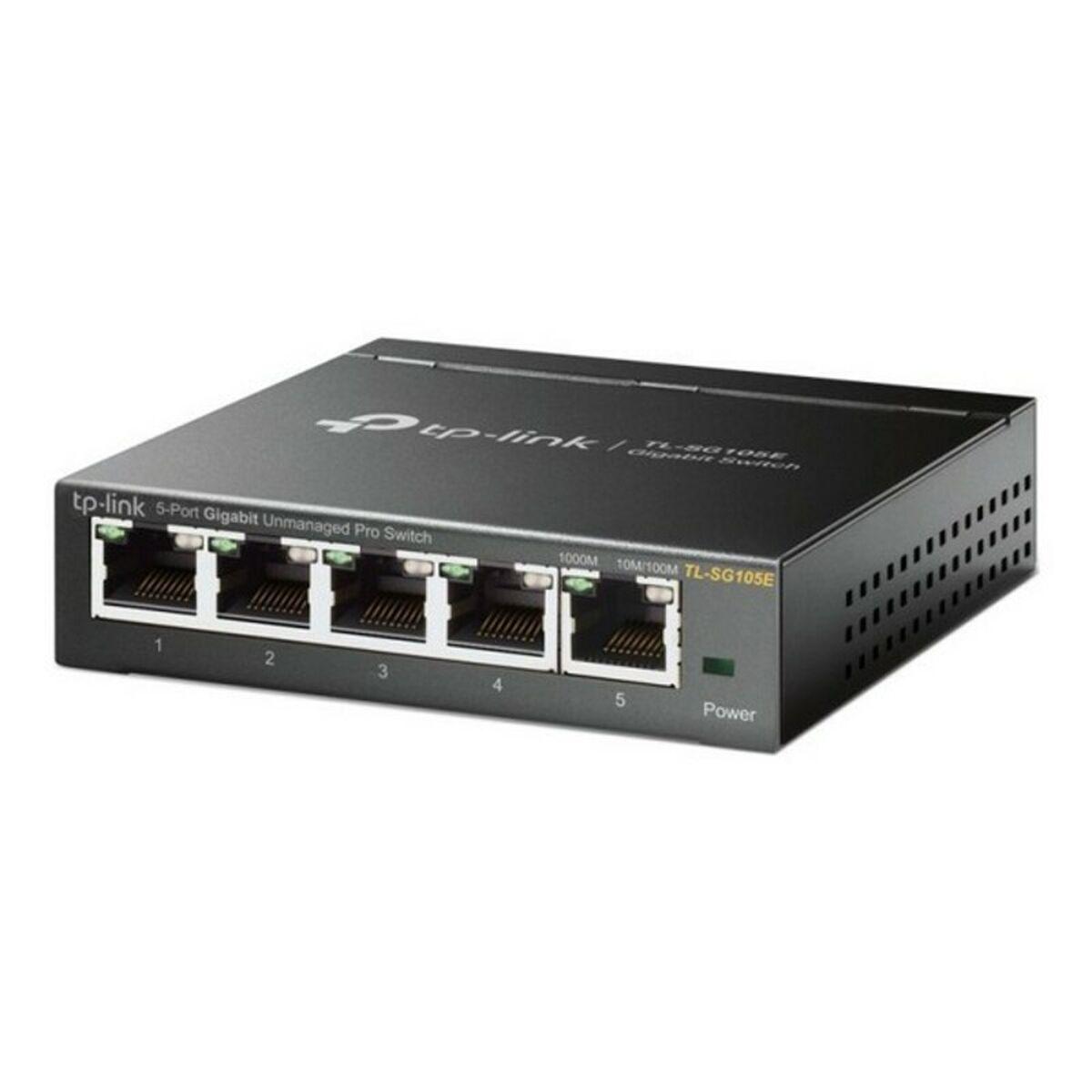 Netværksswitch TP-Link TL-SG105E 5-port Gigabit - sort