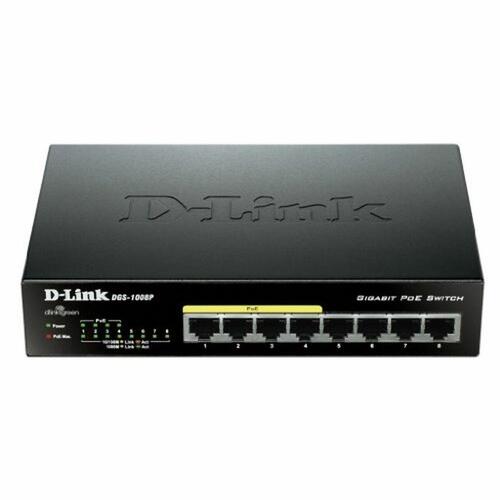 Netværksswitch D-Link DGS-1008P/E gigabit PoE