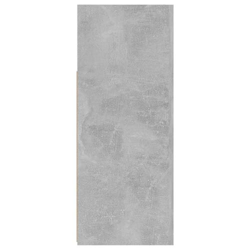 Skænk med LED-lys 115,5x30x75 cm betongrå