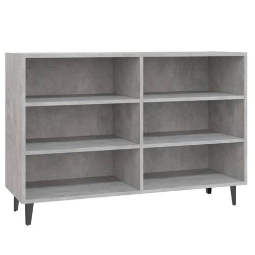Skænk 103,5x35x70 cm konstrueret træ betongrå