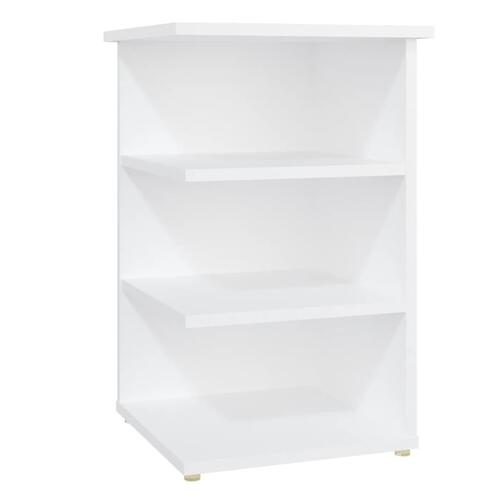 Sideskab 35x35x55 cm konstrueret træ hvid