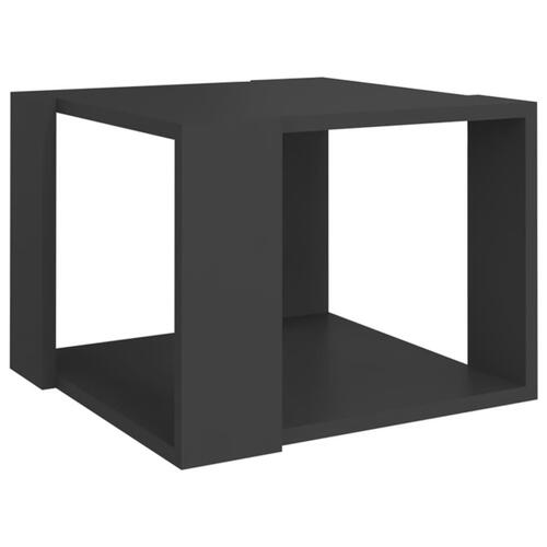 Sofabord 40x40x30 cm konstrueret træ grå