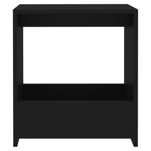 Sidebord 50x26x50 cm spånplade sort