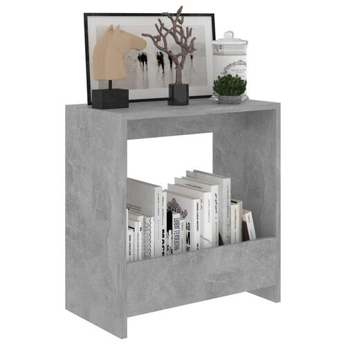 Sidebord 50x26x50 cm konstrueret træ betongrå