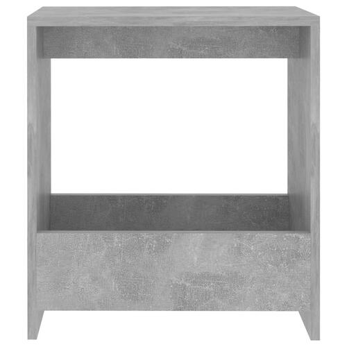 Sidebord 50x26x50 cm konstrueret træ betongrå