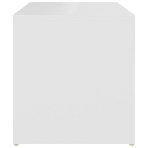 Sidebord 59x36x38 cm konstrueret træ hvid
