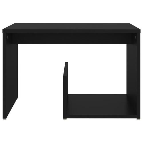 Sidebord 59x36x38 cm konstrueret træ sort