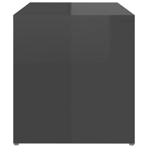 Sidebord 59x36x38 cm konstrueret træ grå højglans