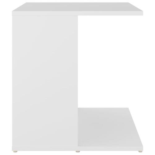 Sidebord 45x45x48 cm konstrueret træ hvid