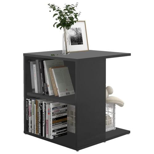 Sidebord 45x45x48 cm konstrueret træ grå