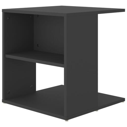 Sidebord 45x45x48 cm konstrueret træ grå