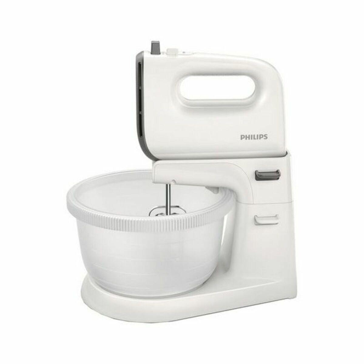 Håndmixer med skål Philips HR3745/00 - 3 l, 450 W, hvid
