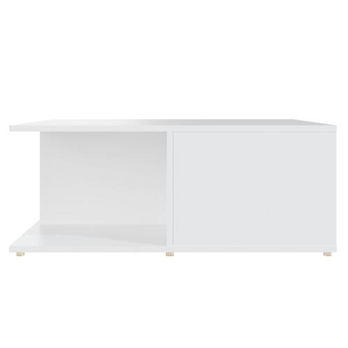 Sofabord 80x80x31 cm konstrueret træ hvid