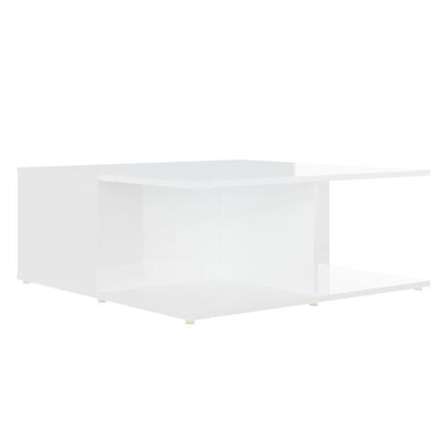 Sofabord 80x80x31 cm konstrueret træ hvid