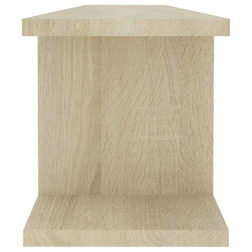 Væghylder 2 stk. 90x18x20 cm spånplade sonoma-eg
