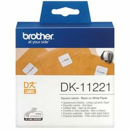 Etiketter Brother DK-11221 - hvid, 23 × 23 mm