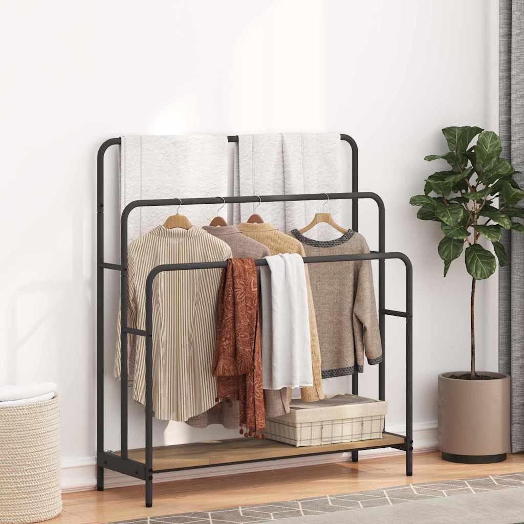 Tøjstativ artisan eg 90 x 30 x 100.5 cm Konstrueret træ