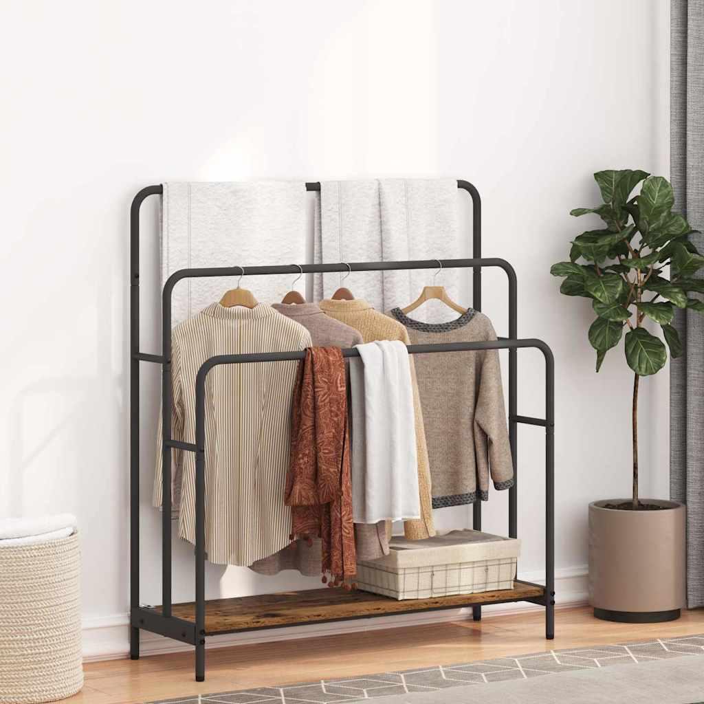 Tøjstativ Gammelt træ 90 x 30 x 100.5 cm Konstrueret træ