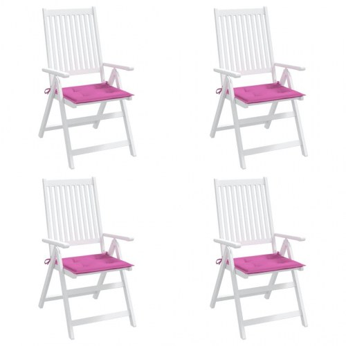 Hynder til havestol 4 stk. 40x40x4 cm stof pink (OUTLET D)
