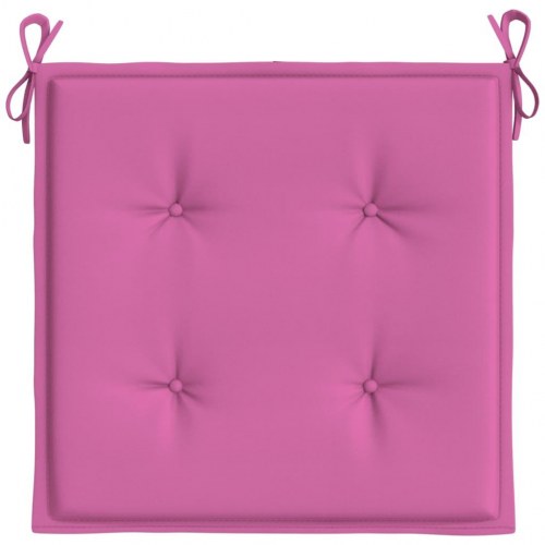 Hynder til havestol 4 stk. 40x40x4 cm stof pink (OUTLET D)